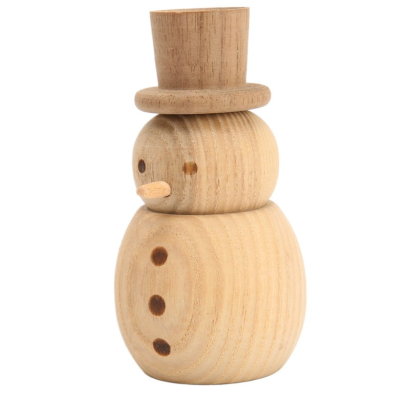 Wood Aromatherapy Diffuser Snowman Shape Portable Waterless Fireless Essential Oil