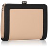 Jill Stuart Nostalgia Bi-Fold Wallet, Black, beige