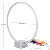 Brightech Circle - LED Modern Bedroom Nightstand Lamp - Super
