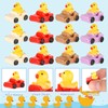 Tinoaly Miniature Resin Figures: 24pcs Mini Jeep Duck Set 4