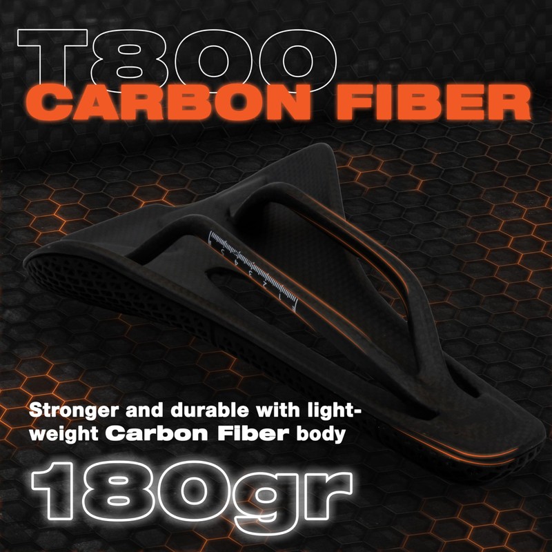 3D Printing Carbon Saddle Ultralight 152g 250x140mm 3D Carbon Hexagonal