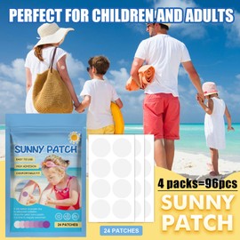 UV Stickers,spf Sunscreen Stickers,96PCS UV Detection Stickers,UV Patch,Waterproof Sun Cream Patches,Sun Stickers,Testing UV Intensity,Outdoor Sun Screen,Face & Arm,Sunscreen Dots for Boys & Girls