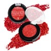 Afflano Red Glitter Eyeshadow, Diamond Bright Red Eyeshadow Instant Colour,