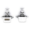 2pcs Chrome Push Button Catch Door Lock 17-25mm for Boat