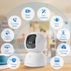 CINMOORE 3K Smart Security Camera Indoor with 64GB SD Card,No