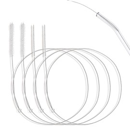 Pack of 4 Hose Brush, Stainless Steel Hose Brush, Flexible Pipe Brush, Cleaning Brush, Thin Bottle Brush, for Straw Pipe, Hose, Multifunctional Brush for Cleaning (1 m)