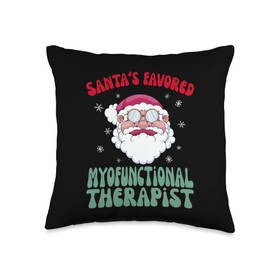 MYOFUNCTIONAL Therapist Gifts For Women And Men Tongue Nurse Woman MYOFUNCTIONAL Therapy Team Throw Pillow, 16x16, Multicolor