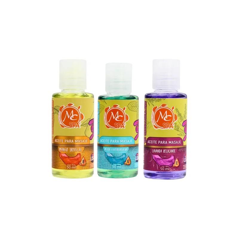 Kit Mc Spa Aceites Para Pies Manos. Masaje, Hidrata, Relaja