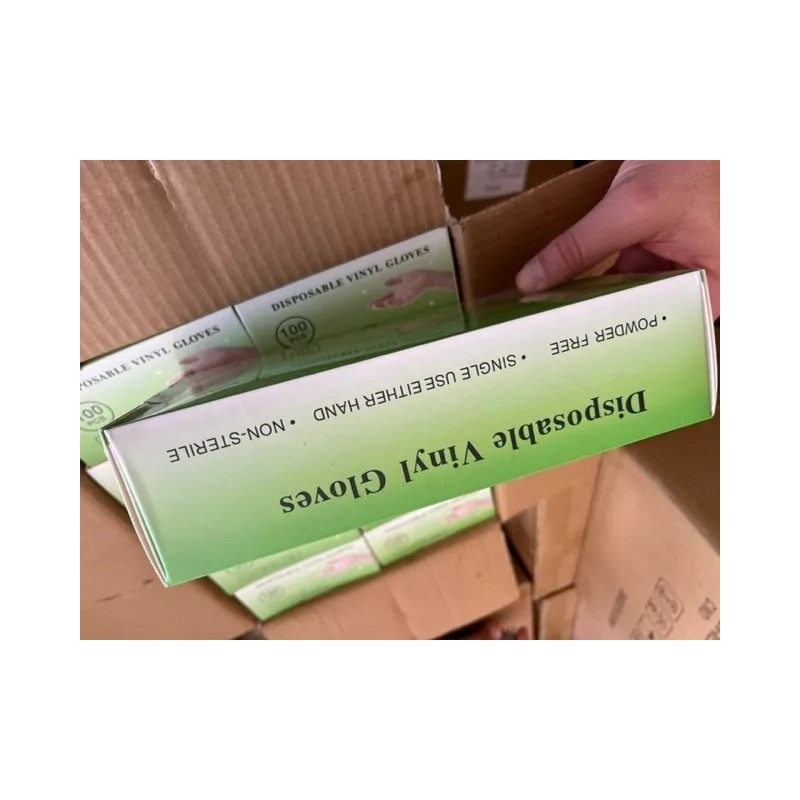 HiCuiLi Guantes Vinil/vinilo Transparente 10 Cajas Tallas: Ch, M, L