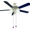 Hyamass Ceiling Fan Pull Chain Extender - 12" Wooden Mushroom