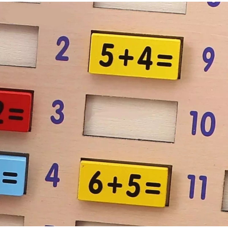 CL Juego Tablero Kit Didactico Aprendizaje Matematico Reloj