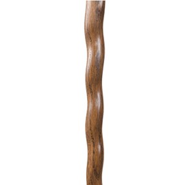 Brazos Oak Hitchhiker Walking Sticks for Hiking, Trekking Pole, Hiking Stick for Men and Women, Handcrafted Walking Staff, Made in the USA, Brown Oak, 55 Inches 602-3000-1108