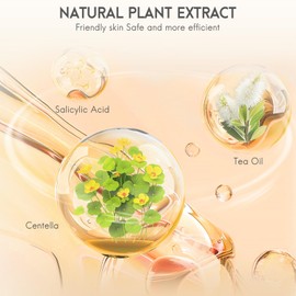 AOAWI AOAWI Acne hydrocolloid Patches, 5 sizes and 4 shapes with 186pcs, The innovative size L suitable face, body, nose, Pimple, Acne blemishes, with Salicylic Acid, Tea Tree Oil,Centella Asiatica