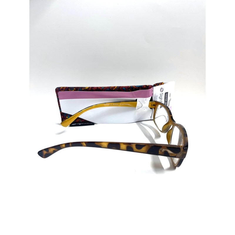 Foster Grant Sight Station Heather Gold Tortoise reading glasses +3.25,
