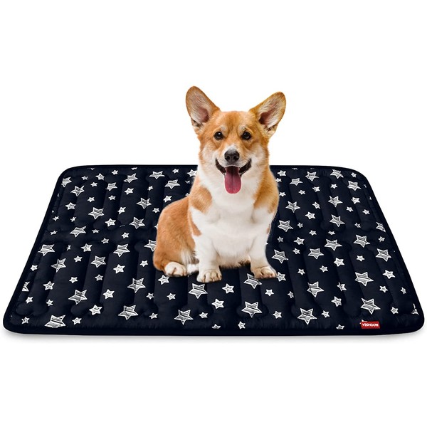 Dog Crate Mat, Soft Bed Mat with Cute Prints, Anti-Slip