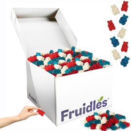 Fruidles USA Patriotic Freedom Gummi Bears Candy Holiday Treats, 4th of July Delicious Gummy Candy, Fun and Festive Snacking, Party Favor (5 Pounds, Bulk)