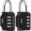 Combination Padlock, [2 Pack] Diyife 4 Digit Lock Combination, Padlock