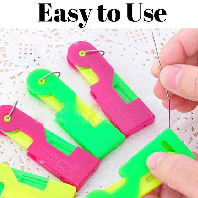 Automatic Sewing Needle Threader 5Pcs Plastic Hand Sewing Threading Tools