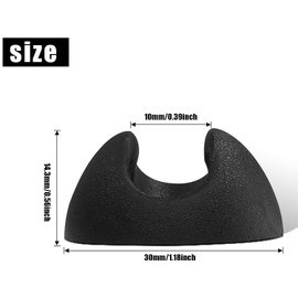 Waziaqoc 4PCS Hairpin Leg Protector Feet, Black Hairpin Leg Rubber Caps Fit for 3/8” & 1/2" Hairpin Leg, Hairpin Leg Pads for Coffee Table Hairpin Desk Chair