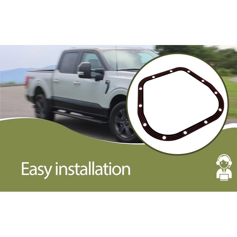 Differential Cover Gasket Compatible with 1997-2024 Ford F150 for 9.75"