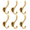 khtumeware Coat Hooks 6Pack Hardware Towel Hooks for Hanging Coats