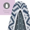 Ironing Board Cover and Pad (Blue Chevron), 100% Cotton with