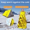 MIXIAO Emergency Foil Thermal Blanket Gold (Pack of 6) Individually
