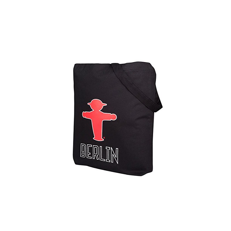 AMPELMANN 108106255 – Cloth Bag – Black with Stop/Go Berlin/Berlin,