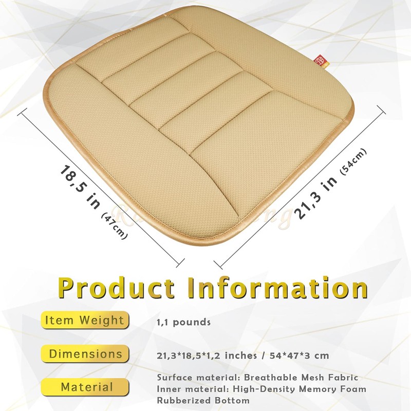 RaoRanDang Car Seat Cushion Pad for Home Use Car Driver