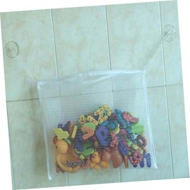 Toyvian Toy Storage Container for Bathroom Net Storage Bag Child White Take a Bath