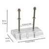 Pack of 2 Skateboard Deck Wall Mount, Transparent Floating Skateboard