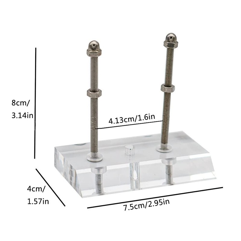 Pack of 2 Skateboard Deck Wall Mount, Transparent Floating Skateboard