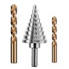 OXMUL M35 Drill Bits Set for Metal, Step Bits 3/16"-