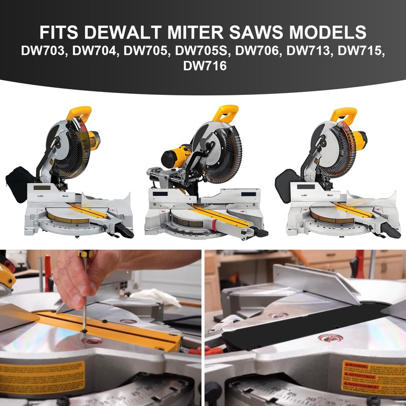 RMSPO DW-1 Zero Clearance Insert Fits for Dewalt Fixed Miter