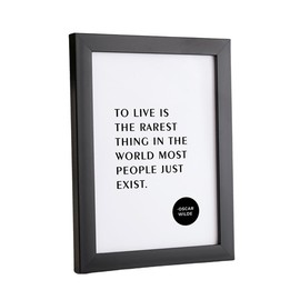 marysgift A4 Black Frame Modern Premium Oxford Panoramic Thin Photo Frames Portrait & Landscape (Black,A4)