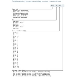 Siemens 5SY41037 Supplementary Protector, UL 1077 Rated, 1 Pole Breaker, 3 Ampere Maximum, Tripping Characteristic C, DIN Rail Mounted