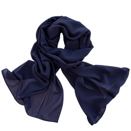 Dolce Abbraccio Women's Scarf Stola Scarf Chiffon Scarf for Spring Summer All Year Round - darkblue