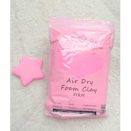 Glittz And Glue Air Dry Foam Firm Clay (Hot Pink)