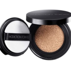 ADDICTION 004 Pure Beige Skin Reflect Lasting, UV Cushion Foundation with Refill and Puff, 0.4 oz (12 g)