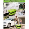 Collapsible Bucket 5.8 Gallon 22L with Wheels Handle Drain Plug