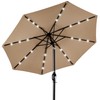 Best Choice Products 10ft Solar Polyester LED Lighted Patio Umbrella
