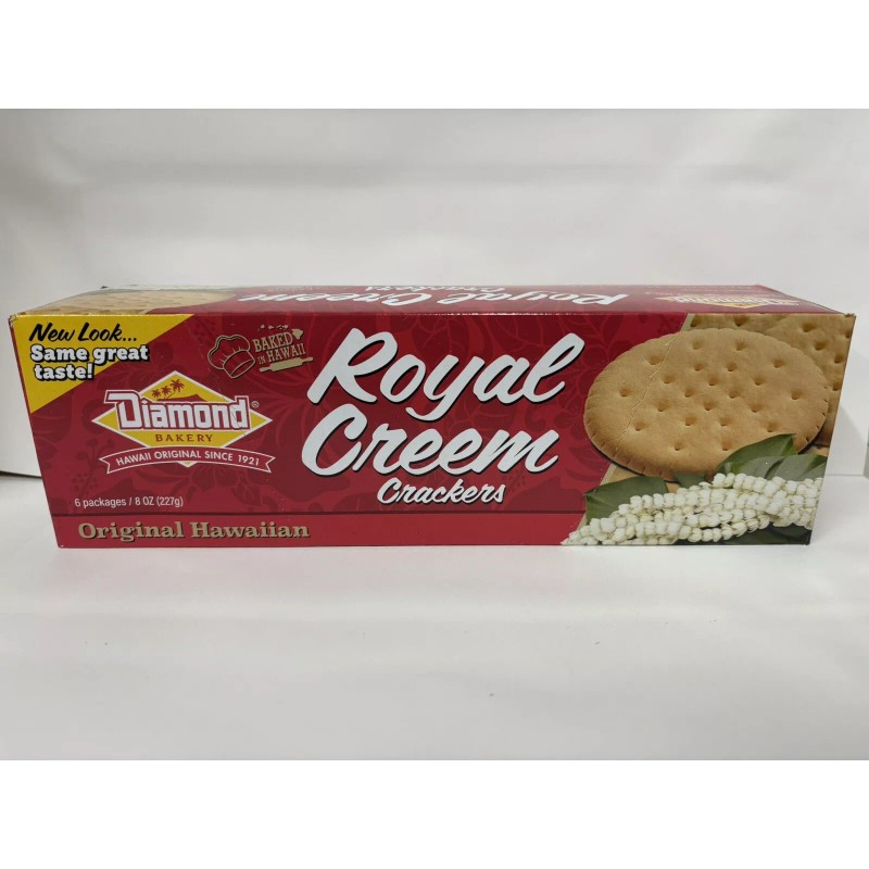 Diamond Bakery Original Hawaiian Royal Creem Crackers 8oz Tray x1
