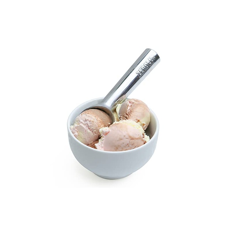 Zeroll 1010 - Cucharada de helado, diseño de aluminio, Plata/Marrón