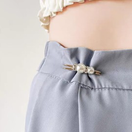 Brooch Pins for Women Sock Charms Pearl Brooches for Women Fashion Cover Up Buttons Clothing Dresses Decoration Accessories Pant Waist Tightener Safety Pins
