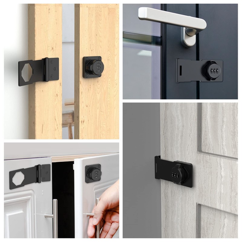 Mechanical Password Rotary Hasp Locks, Cabinet Locks with Combination, Door