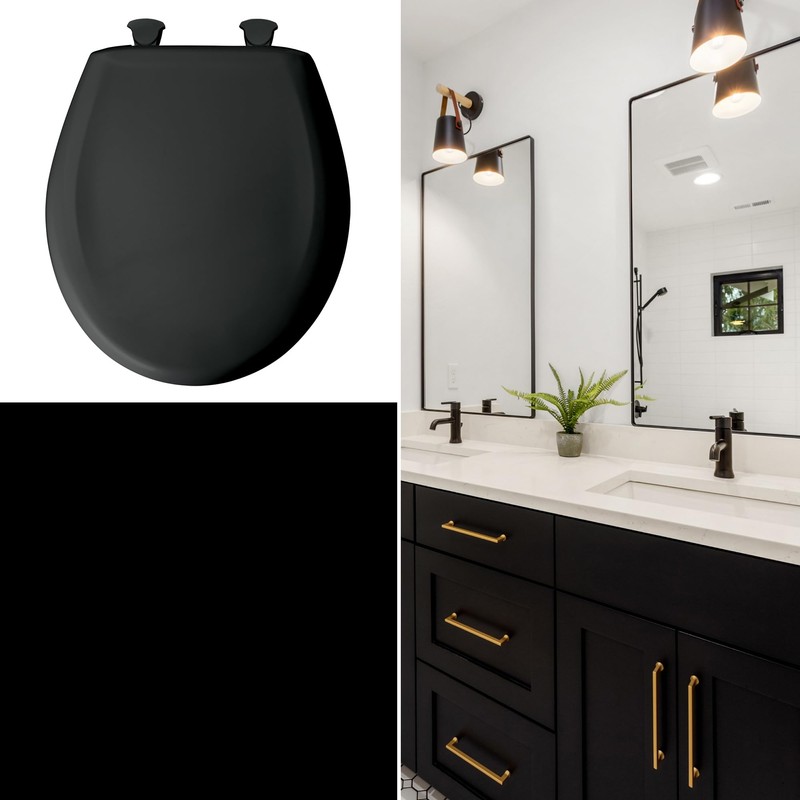 Bemis Classic Colors Slow Close Toilet Seat, Easy Clean Hinges
