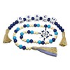 Perfeso.L Beach Home Decor Wooden Bead Garland with Tassels 2-Pcs