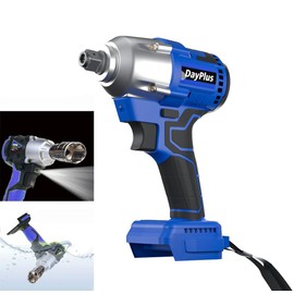 Rigogo 21V Wireless Impact Wrench 1/2 Square Shaft, 420Nm Brushles Impact Wrench, 0-3200rpm Variable Speed, No Battery, No Charger, Tool Only