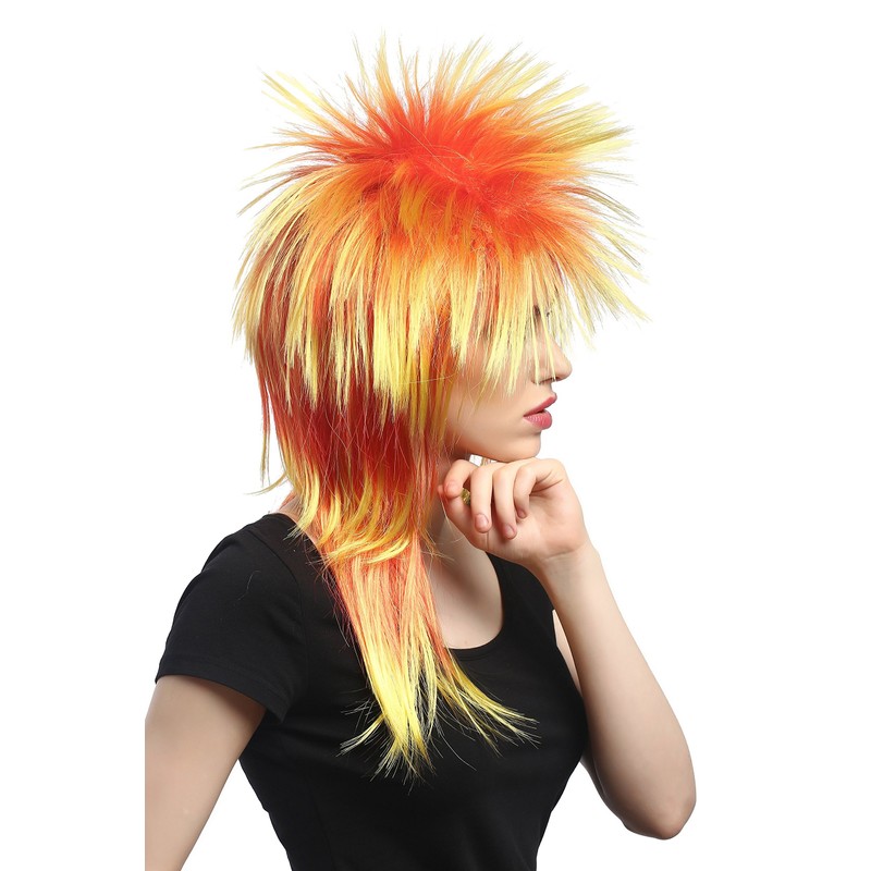 WIG ME UP - DH1069-PC2BTPC13 Wig Carnival Punk Mullet Rocker