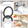 DOITOOL Faucet Fixing Bracket 1 Set Faucet Mounting Nut and
